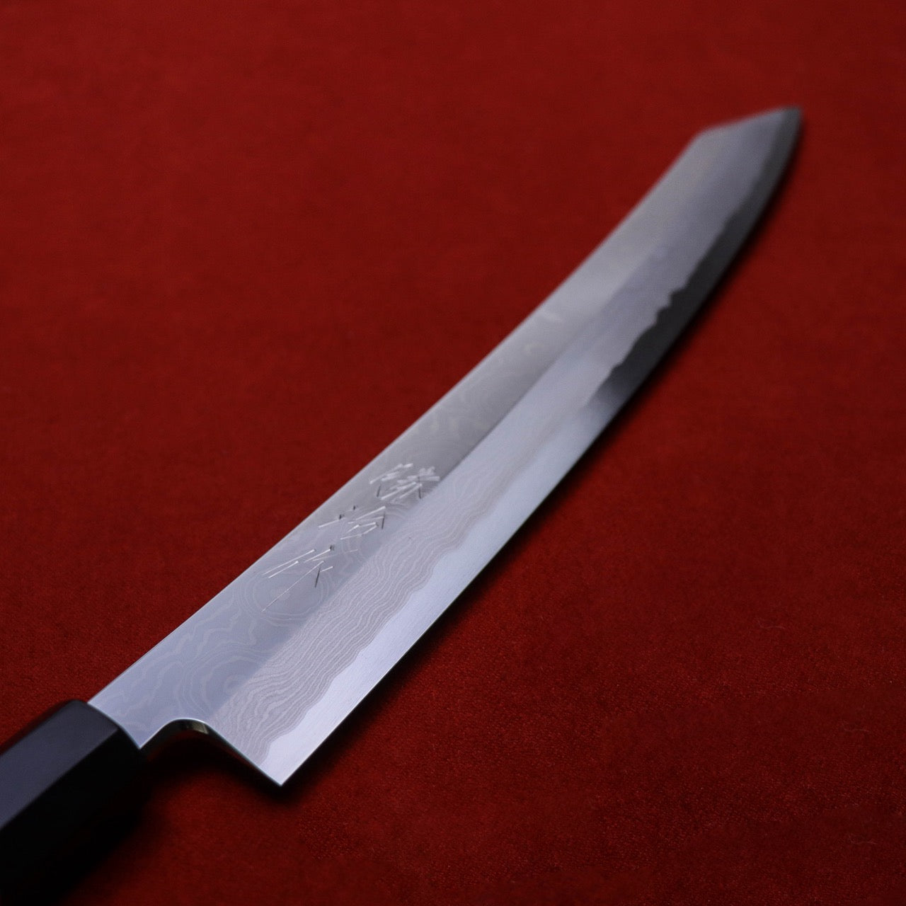 Shoji Silver #3 Suminagashi Mirror Finish curved blade Kiritsuke Yanagi