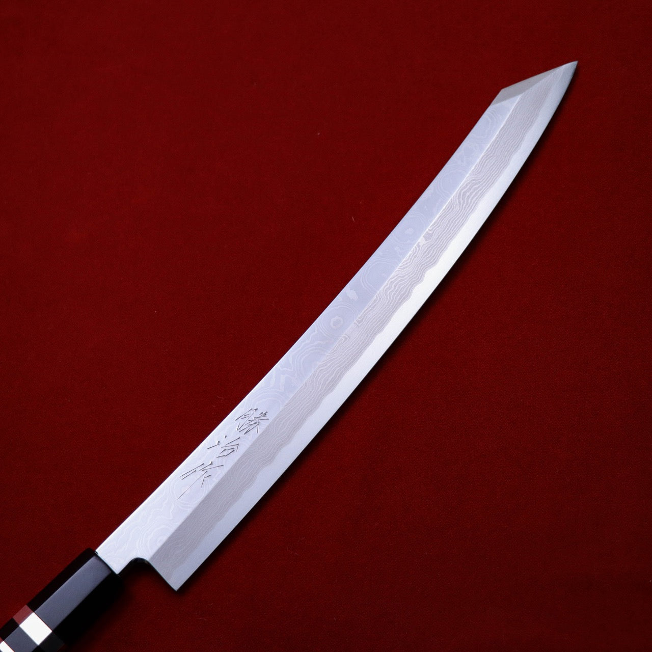 Shoji Silver #3 Suminagashi Mirror Finish curved blade Kiritsuke Yanagi