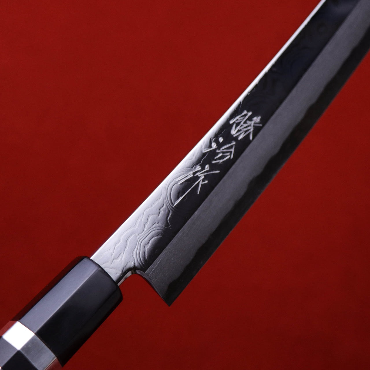 Shoji Silver #3 Suminagashi Mirror Finish curved blade Kiritsuke Yanagi