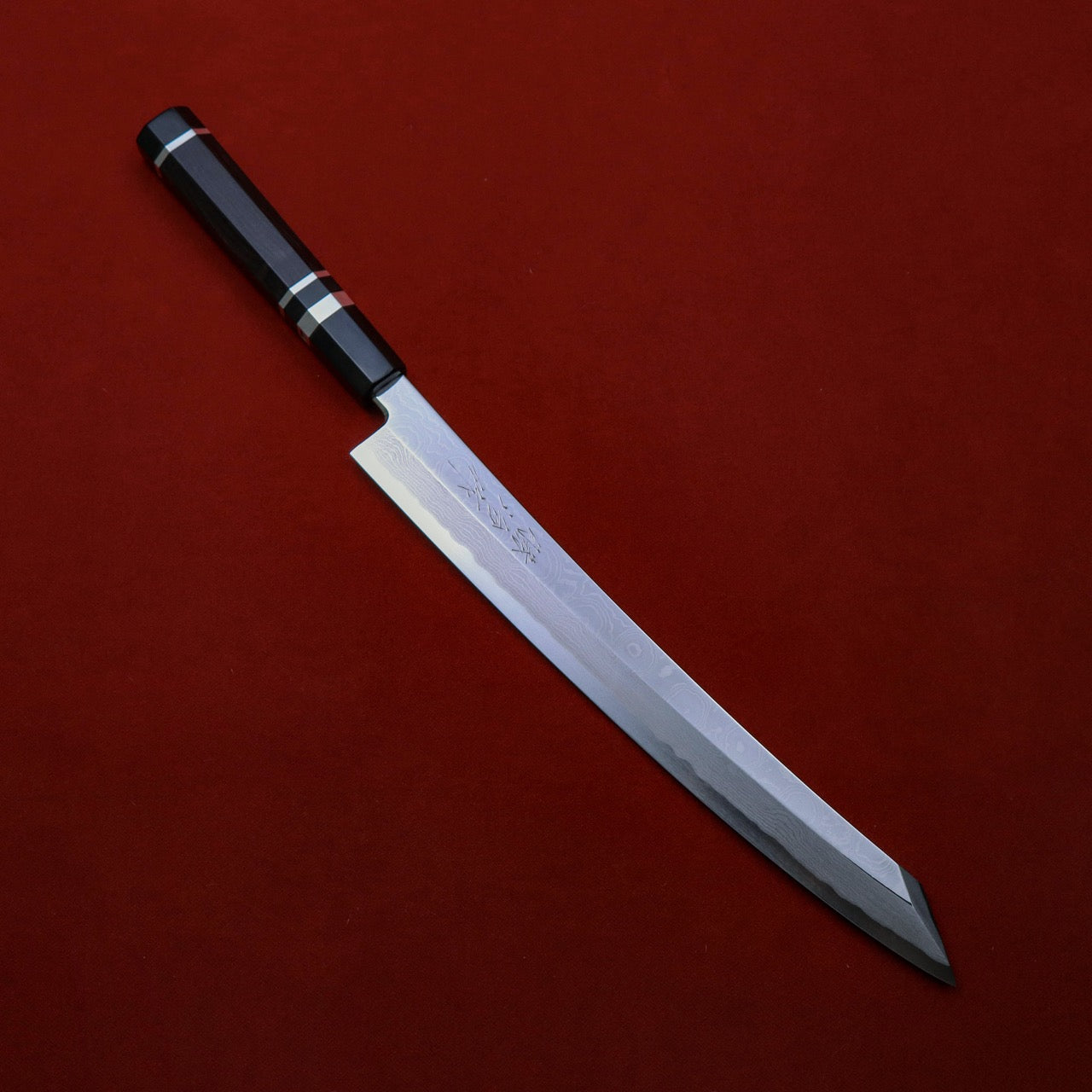 Shoji Silver #3 Suminagashi Mirror Finish curved blade Kiritsuke Yanagi