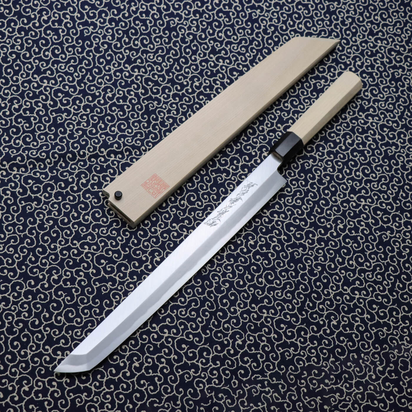 義弘作左刃青二鋼本霞先丸柳刃朴八角– yanpingknifesword