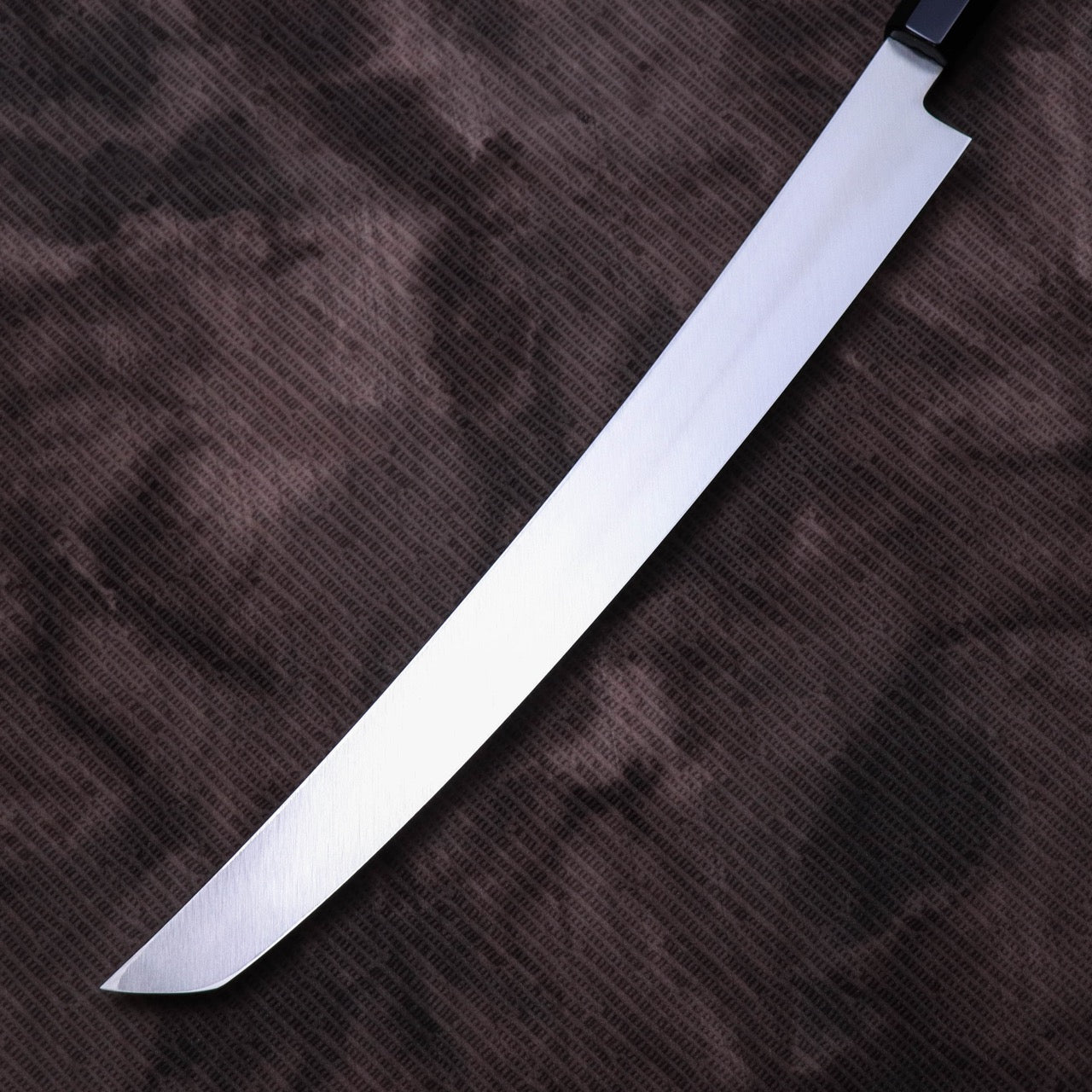 Shoji Silver #3 Suminagashi Mirror Finish Curved Blade Sakimaru Takohiki