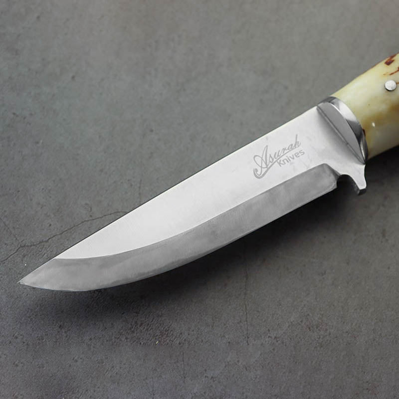 萩野力作 北歐荒野型 鹿角柄 小獵刀