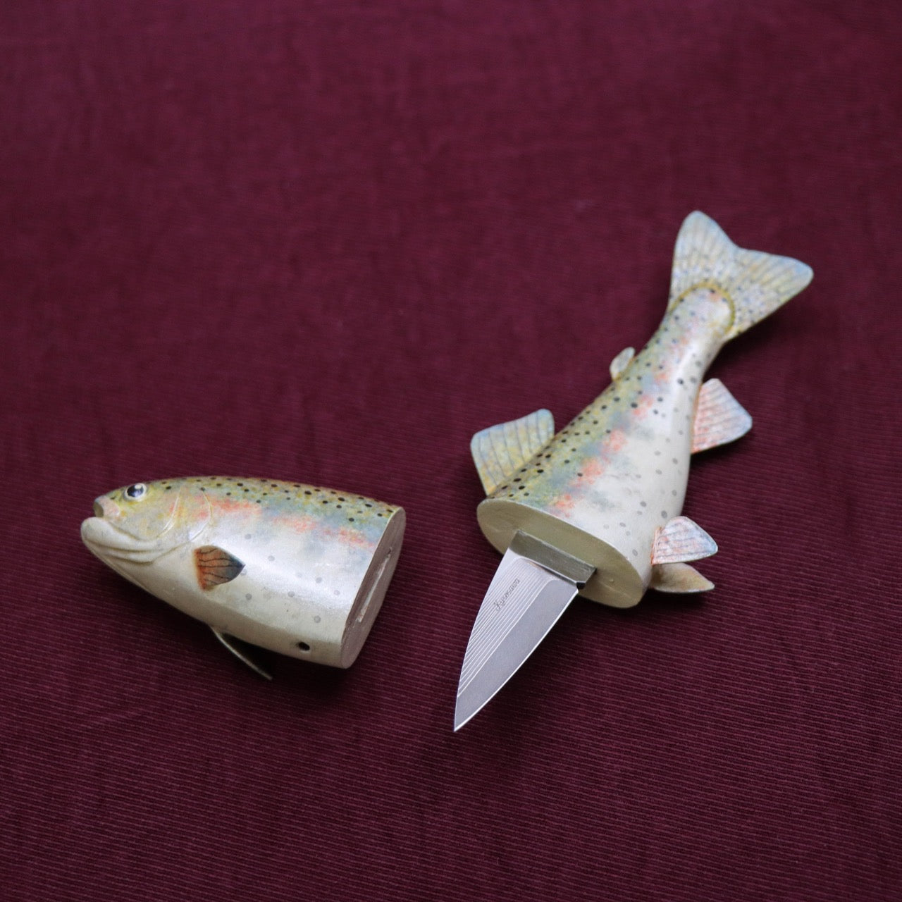 黑澤次夫 虹鱒造型 拆信萬用小刀