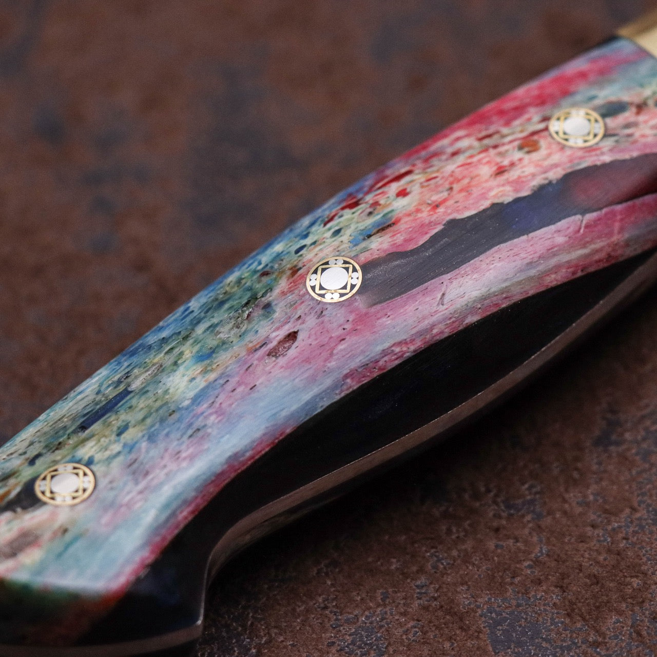 Ed Nichols 奧地利440C不鏽鋼 西班牙式牛刀 手工鹿骨柄