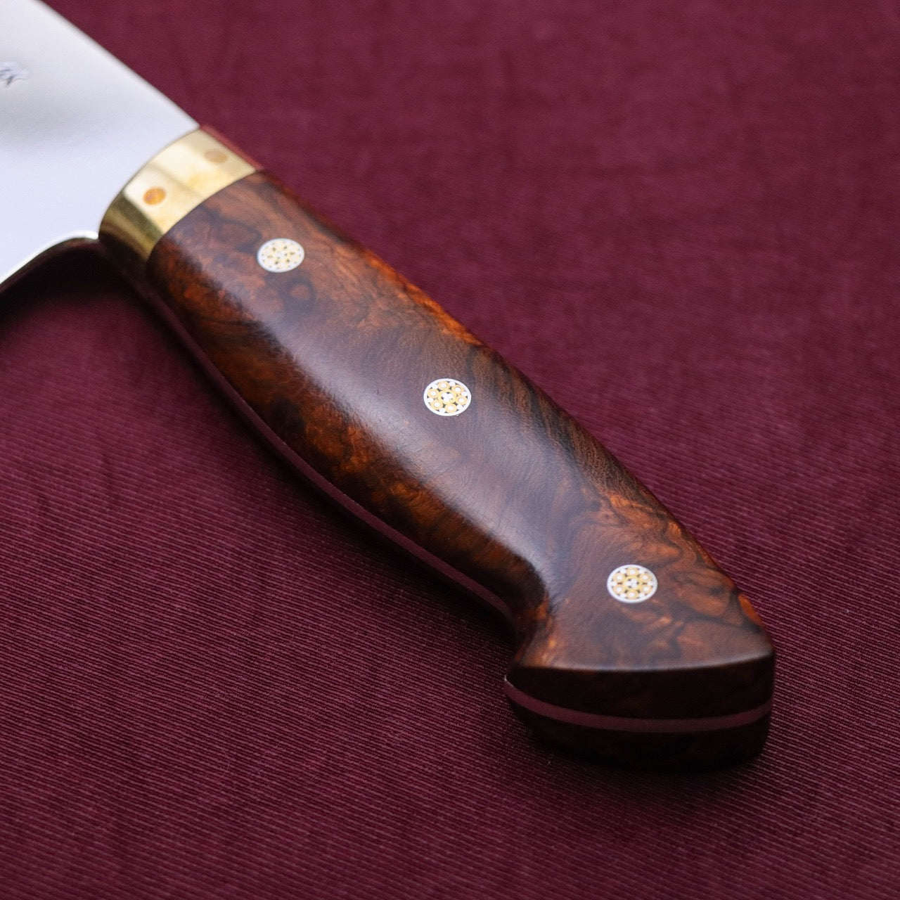 Ed Nichols 奧地利440C不鏽鋼 西班牙式牛刀 頂級沙漠鐵木柄