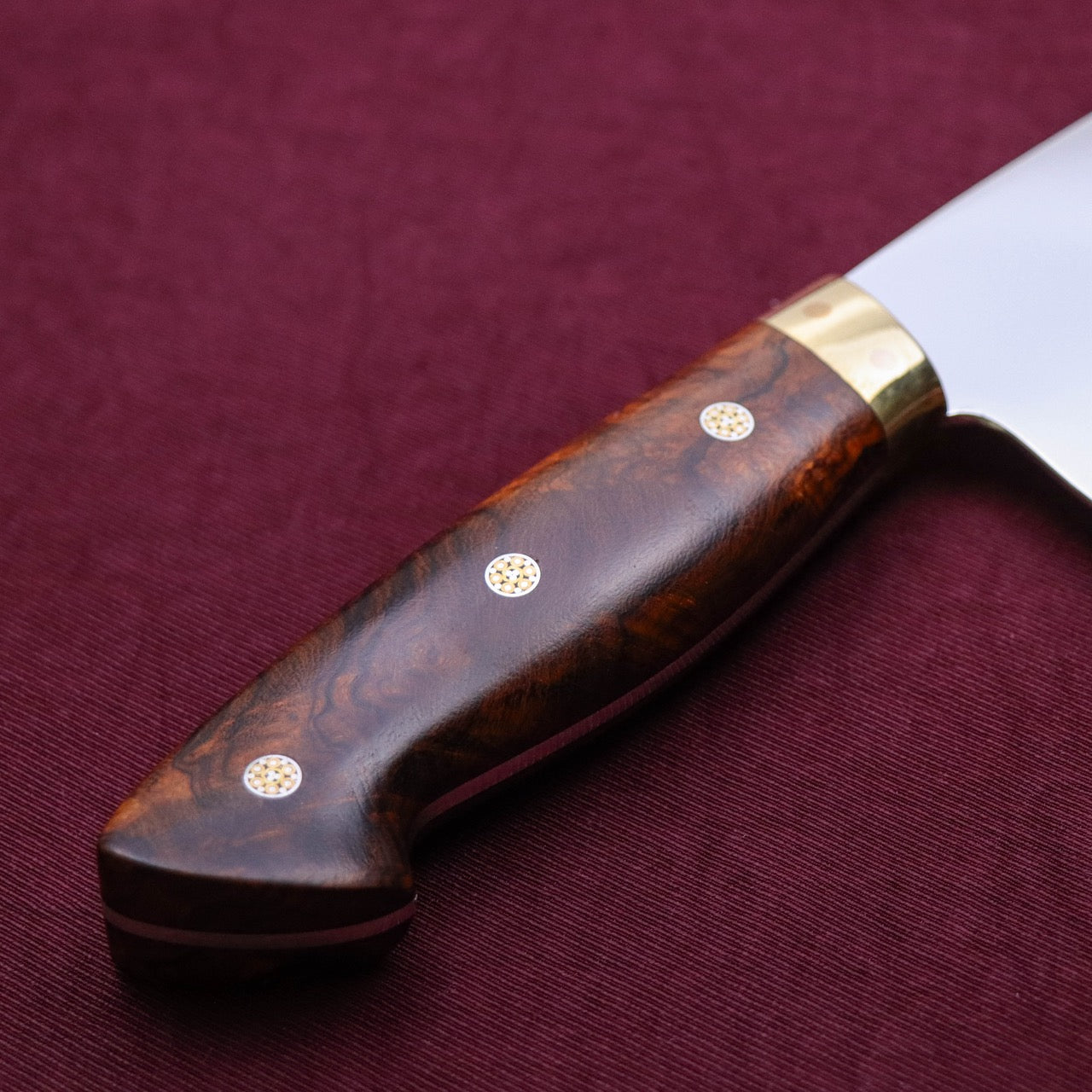 Ed Nichols 奧地利440C不鏽鋼 西班牙式牛刀 頂級沙漠鐵木柄