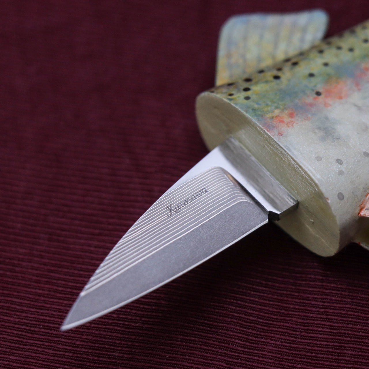 黑澤次夫 虹鱒造型 拆信萬用小刀