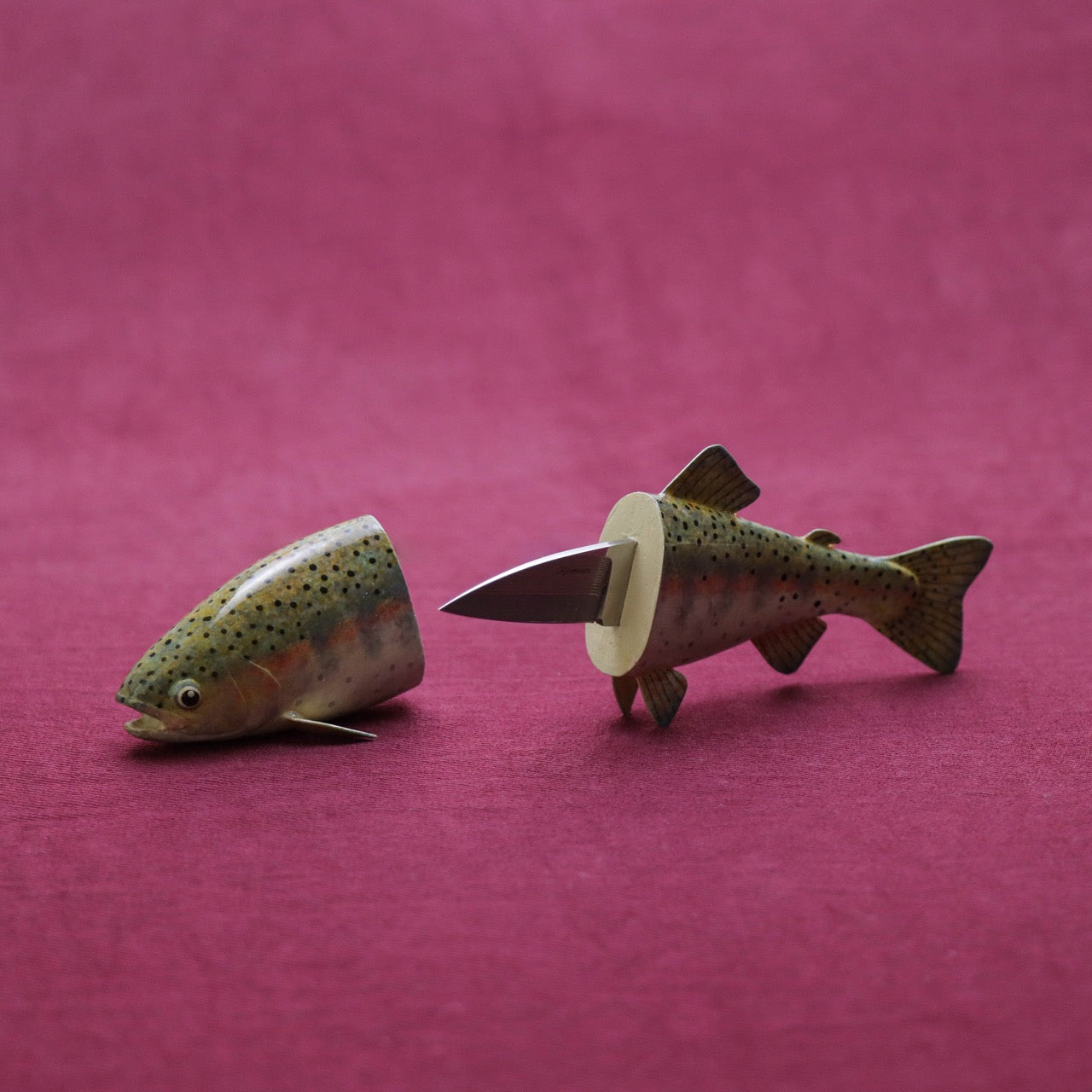 黑澤次夫 虹鱒造型 拆信萬用小刀