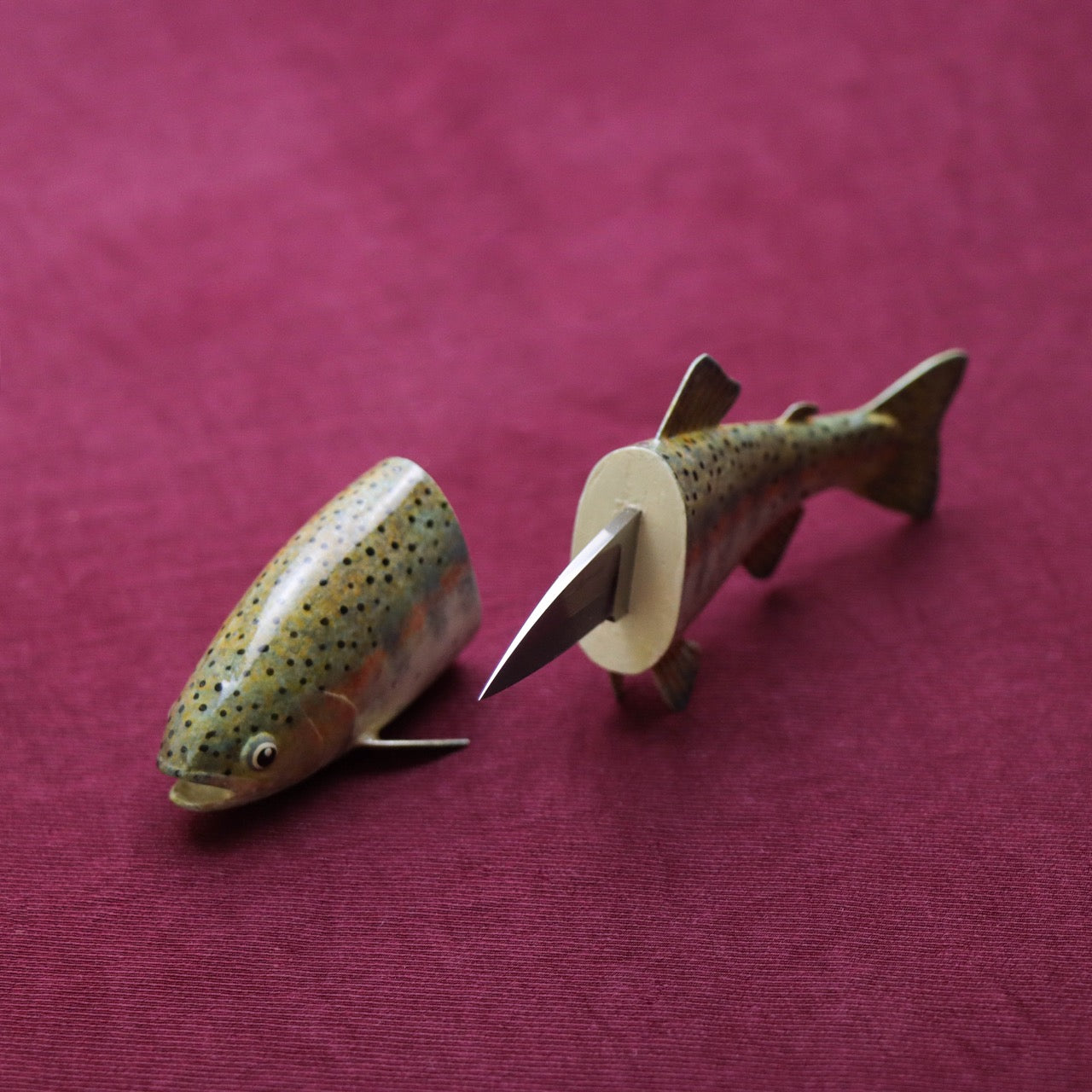 黑澤次夫 虹鱒造型 拆信萬用小刀