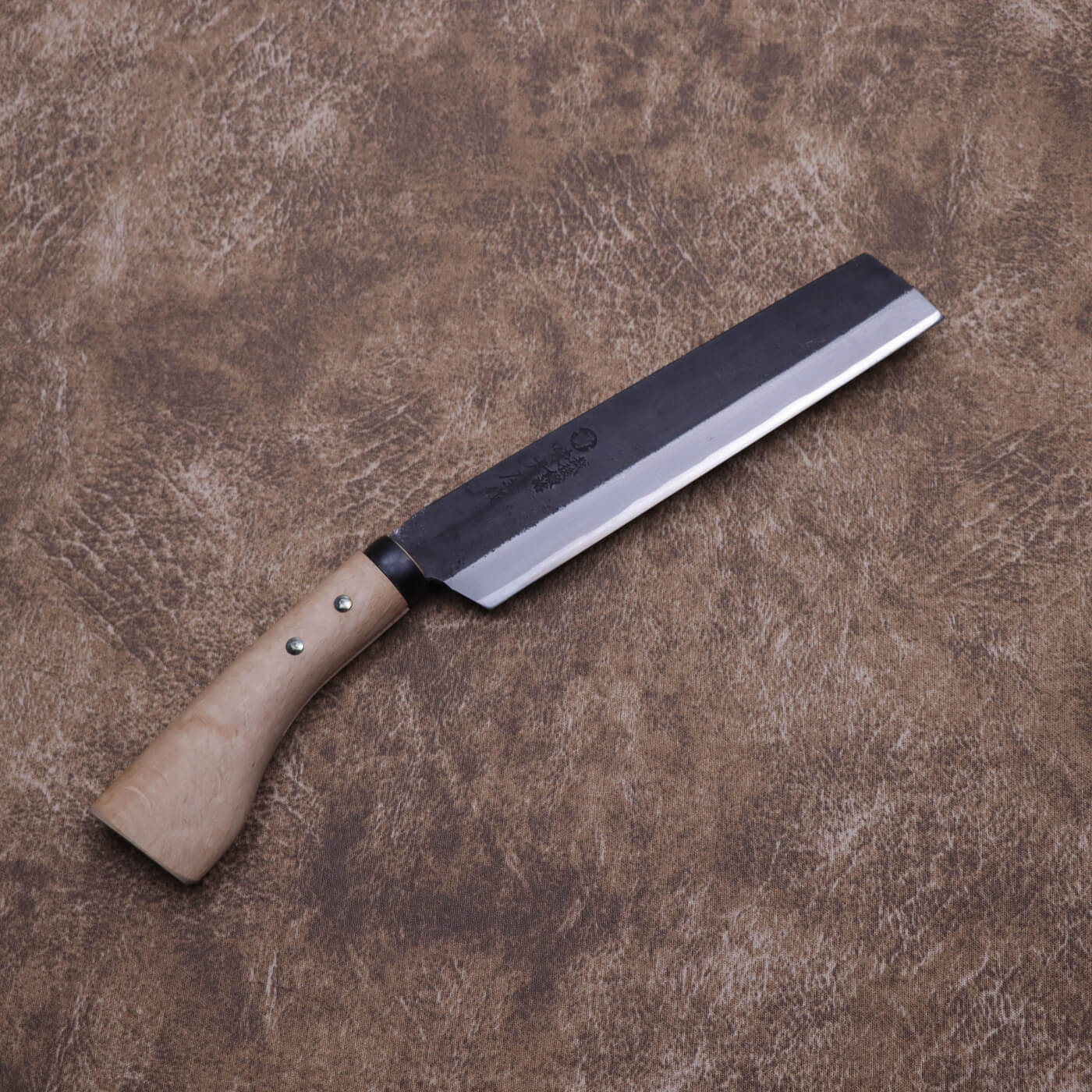 味方屋 日野浦司作 黑打片刃山鉈 朴鞘付