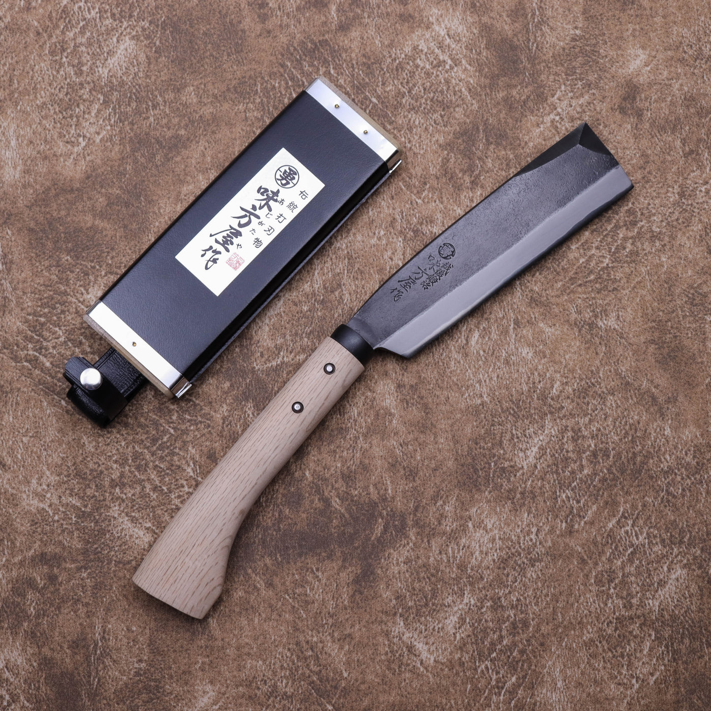 味方屋 日野浦司作 黑打兩刃山鉈 – yanpingknifesword