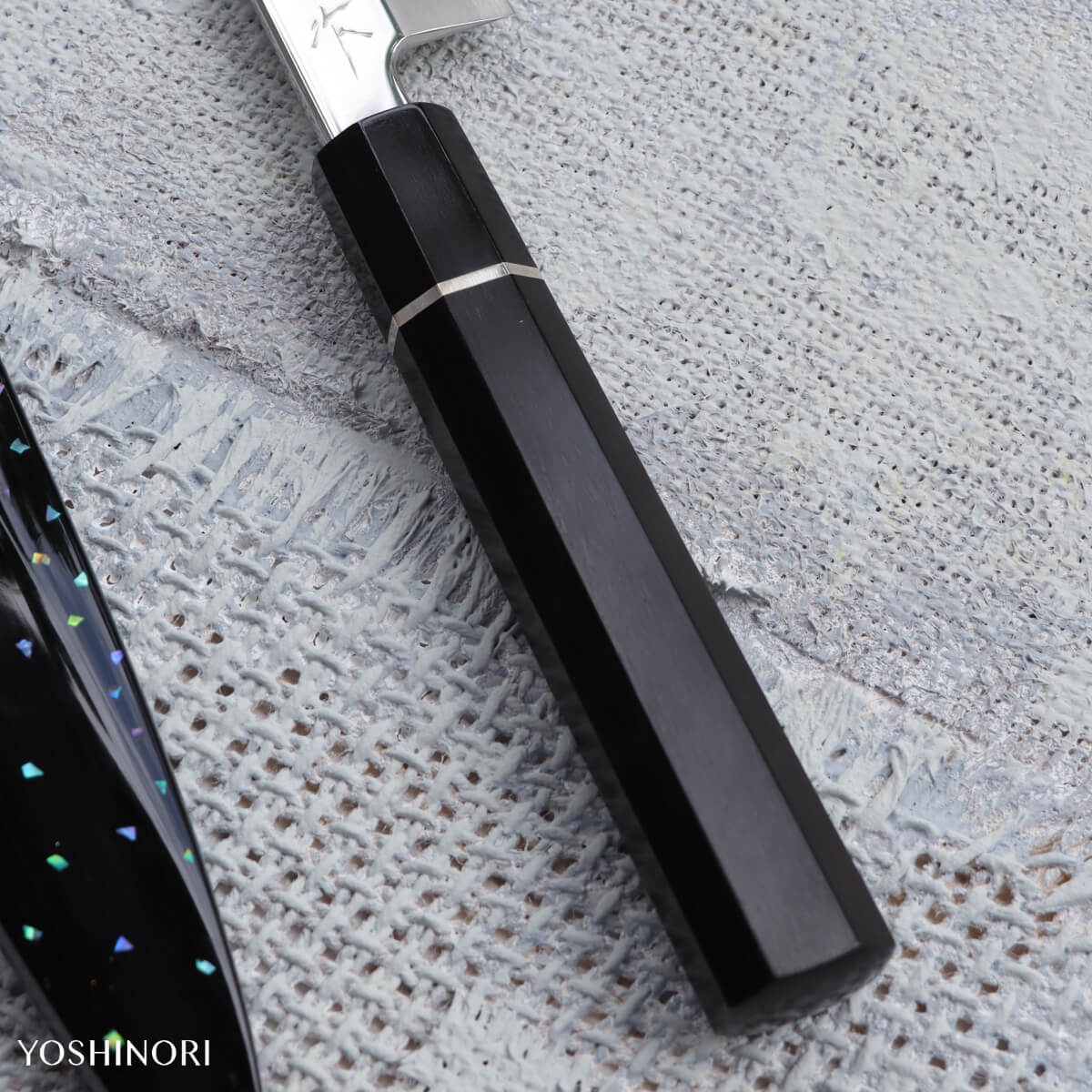 堺昇龍 V金不鏽鋼柳刃包丁 付黒螺鈿本漆塗鞘