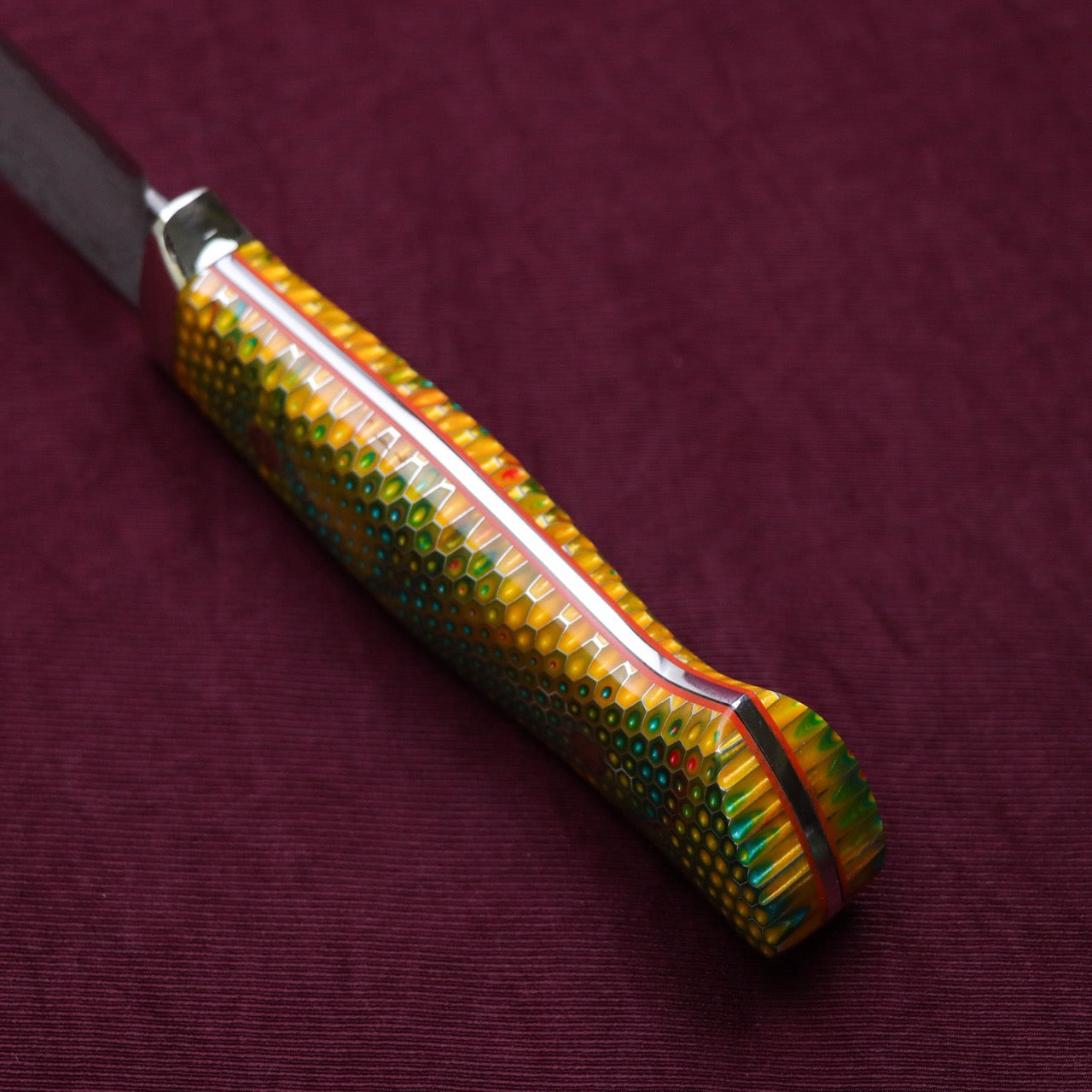 西原定男 SPG2粉末大馬士革鋼 溪流刀