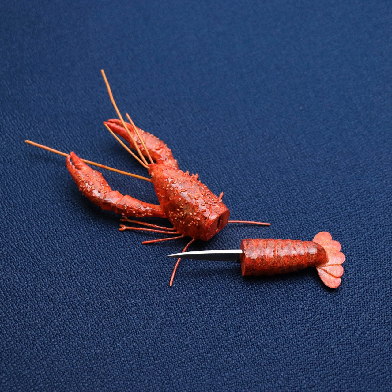 黑澤次夫 龍蝦造型 拆信萬用小刀