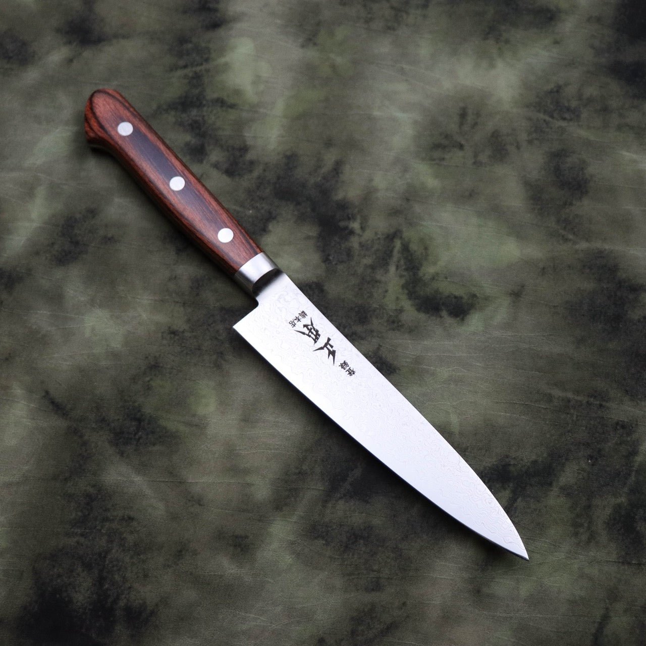 Masamoto ZA18 Stainless Steel 69-Layer Damascus Clad Petty