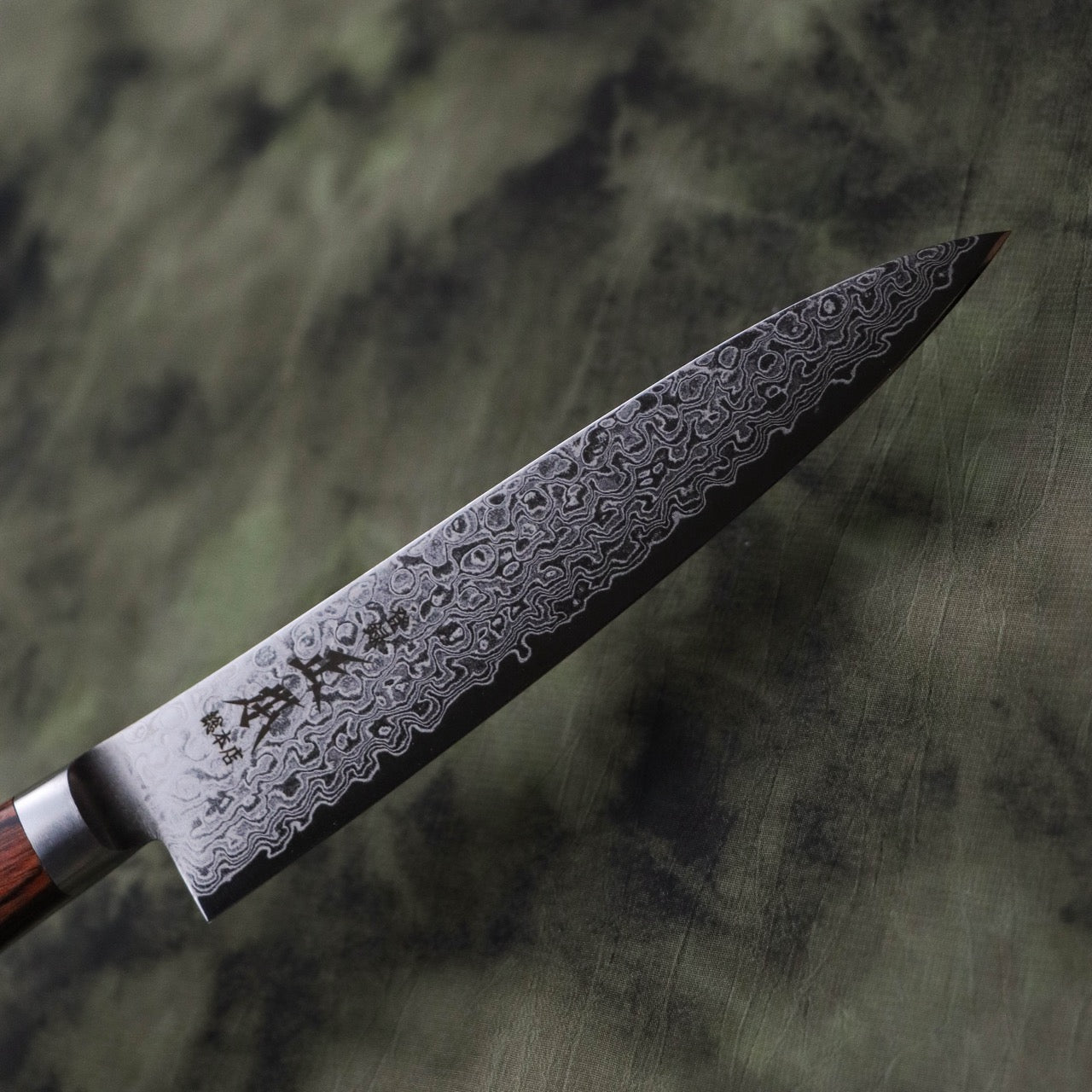 Masamoto ZA18 Stainless Steel 69-Layer Damascus Clad Petty