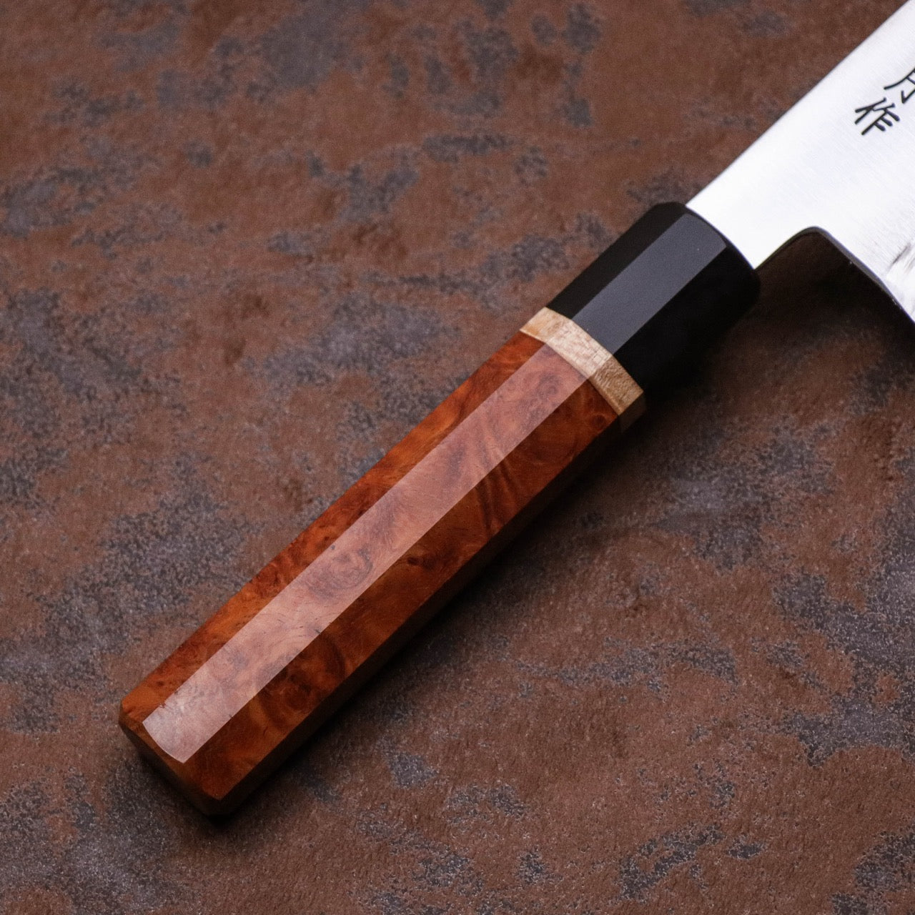 Musashinokuni Kogetsu Single-Bevel Wa-Gyuto Rosewood Handle with Urasuki