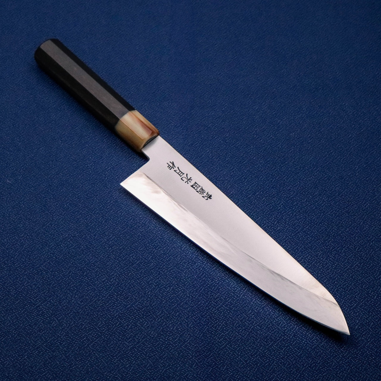 Musashinokuni Kogetsu Single-Bevel Wa-Gyuto White Buffalo Shitan Handle without Urasuki
