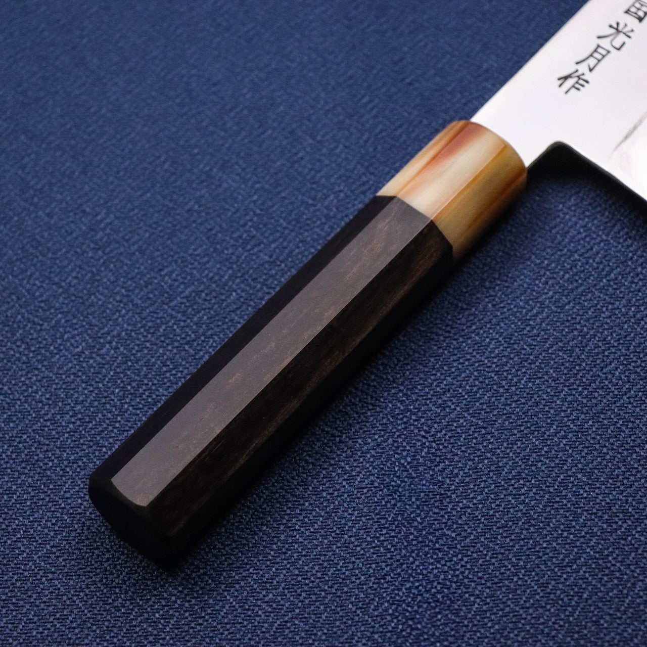 Musashinokuni Kogetsu Single-Bevel Wa-Gyuto White Buffalo Shitan Handle without Urasuki