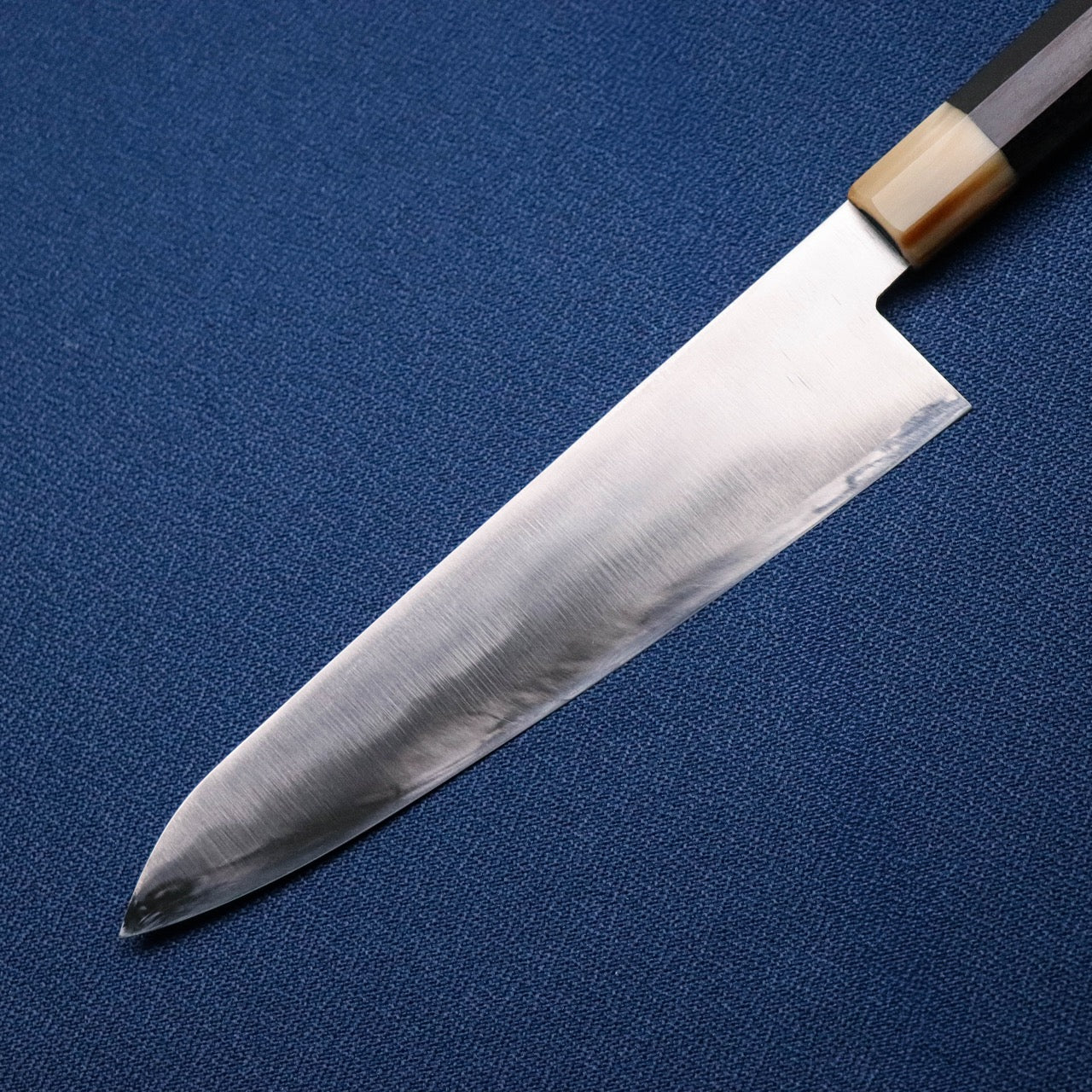 Musashinokuni Kogetsu Single-Bevel Wa-Gyuto White Buffalo Shitan Handle without Urasuki
