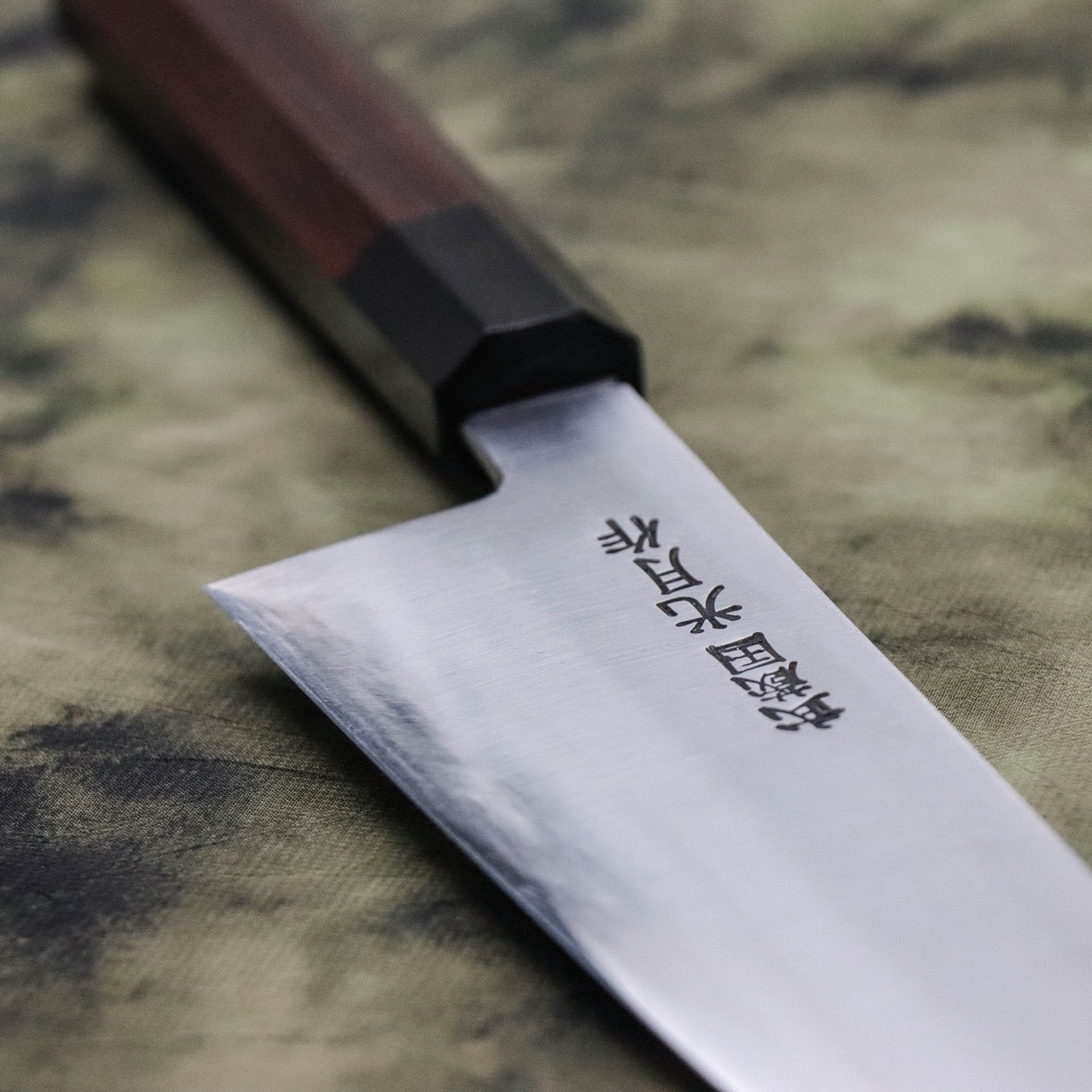 Musashinokuni Kogetsu Single-Bevel Wa-Gyuto Shitan Handle without Urasuki