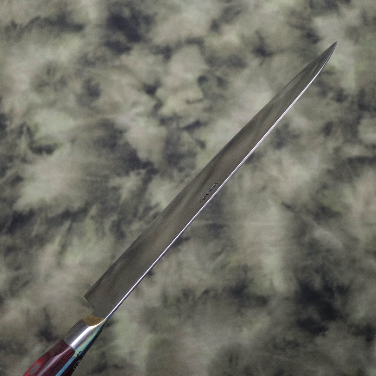 Shimotsukuni Kogetsu White #1 All Steel Honyaki Brass Bolster Gyuto