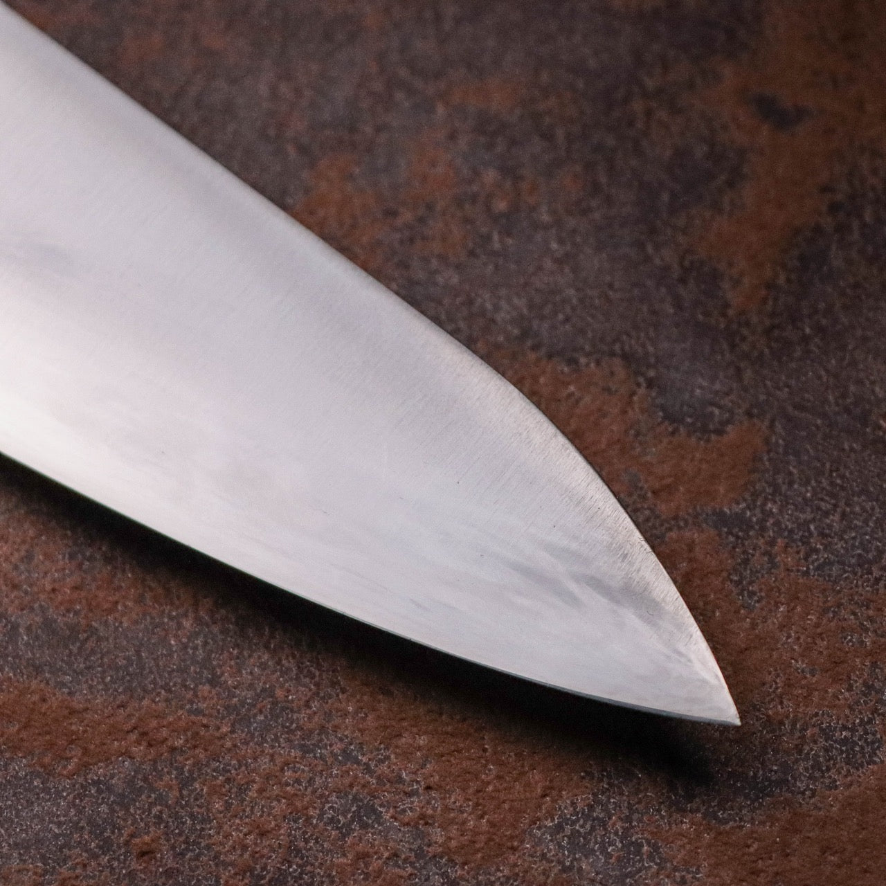 武藏國光月 無垢日本碳鋼本燒 黃銅焊鑲口金 洋牛刀