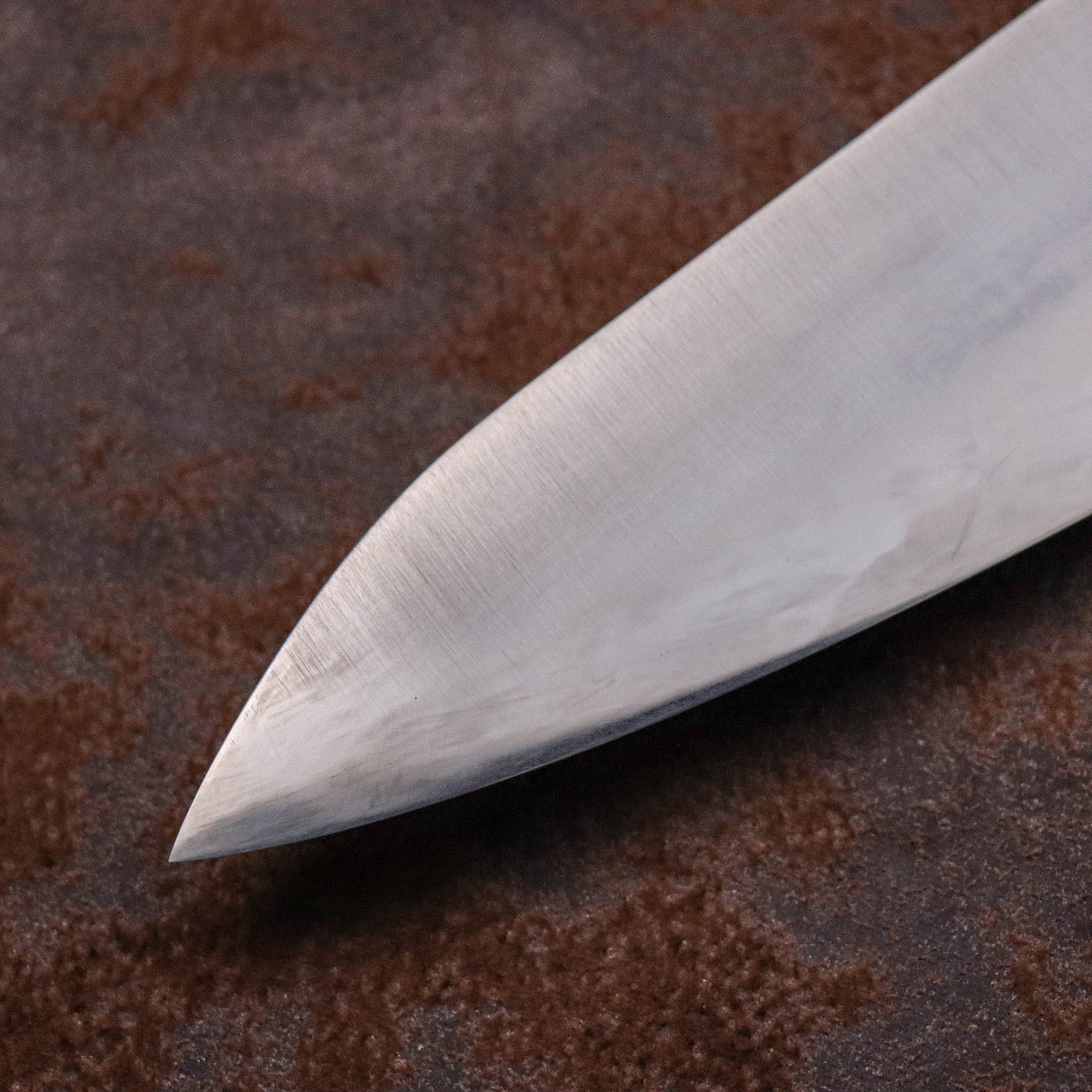 武藏國光月 無垢日本碳鋼本燒 黃銅焊鑲口金 洋牛刀