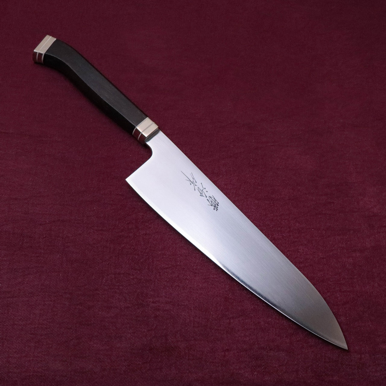 Shoji SW Special Stainless Steel Western Deba-Style Multi-Purpose Gyuto Western Ebony Handle