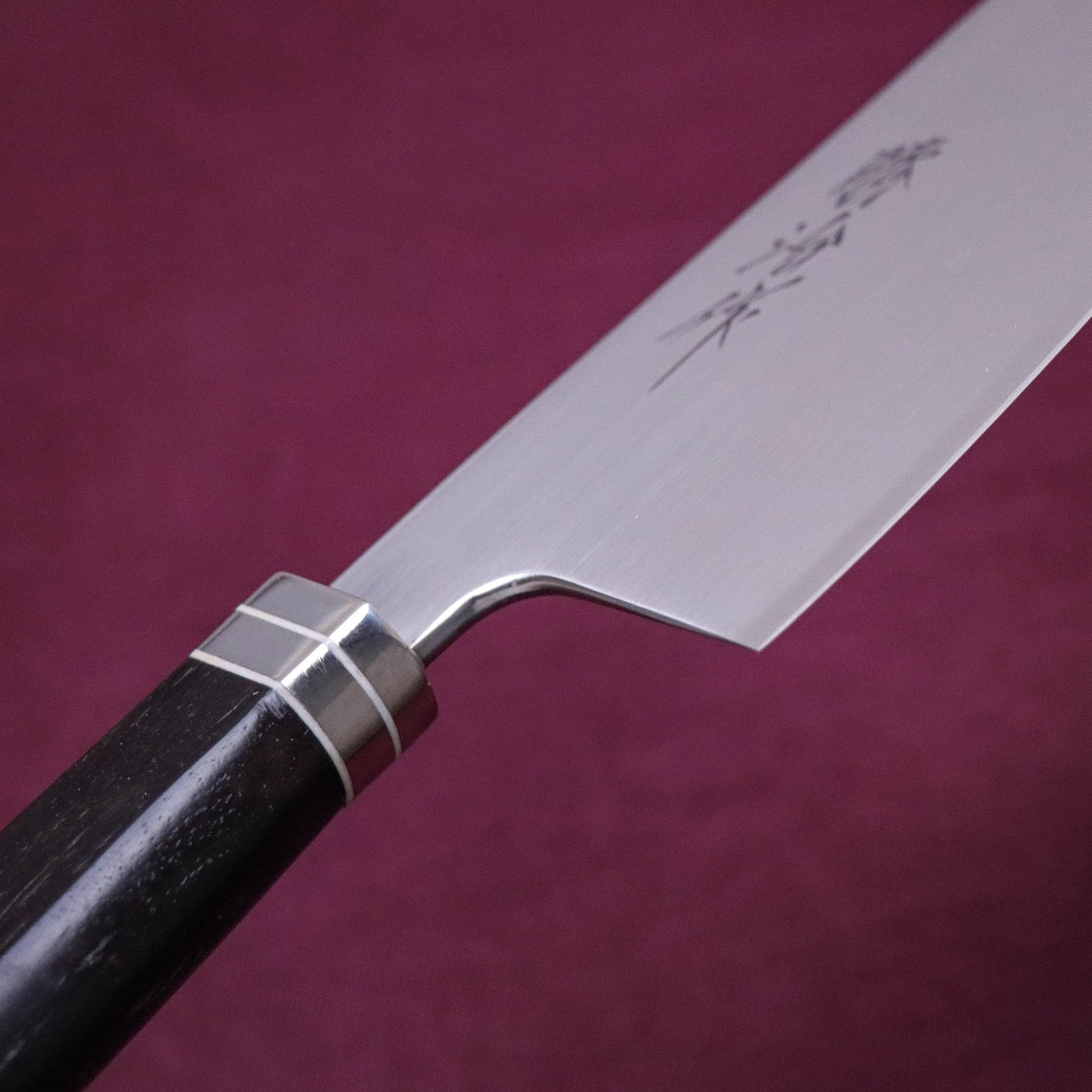 Shoji SW Special Stainless Steel Western Deba-Style Multi-Purpose Gyuto Western Ebony Handle