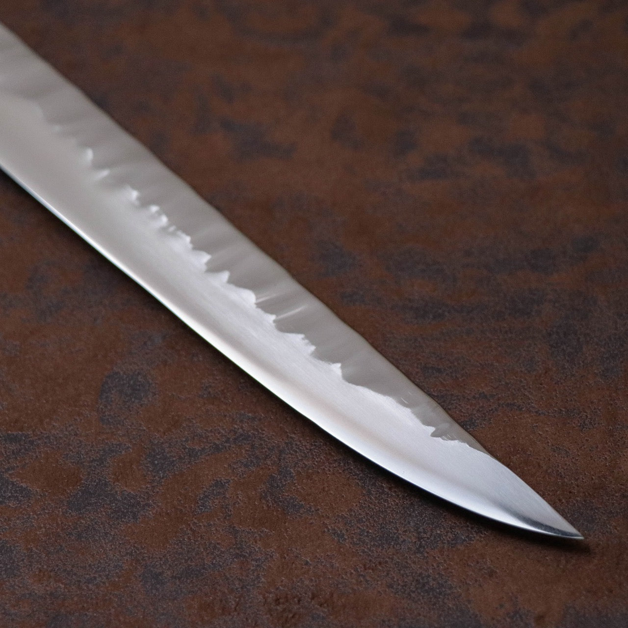 勝治作 SW特殊不鏽鋼本燒 太刀形柳刃（片刃筋引）