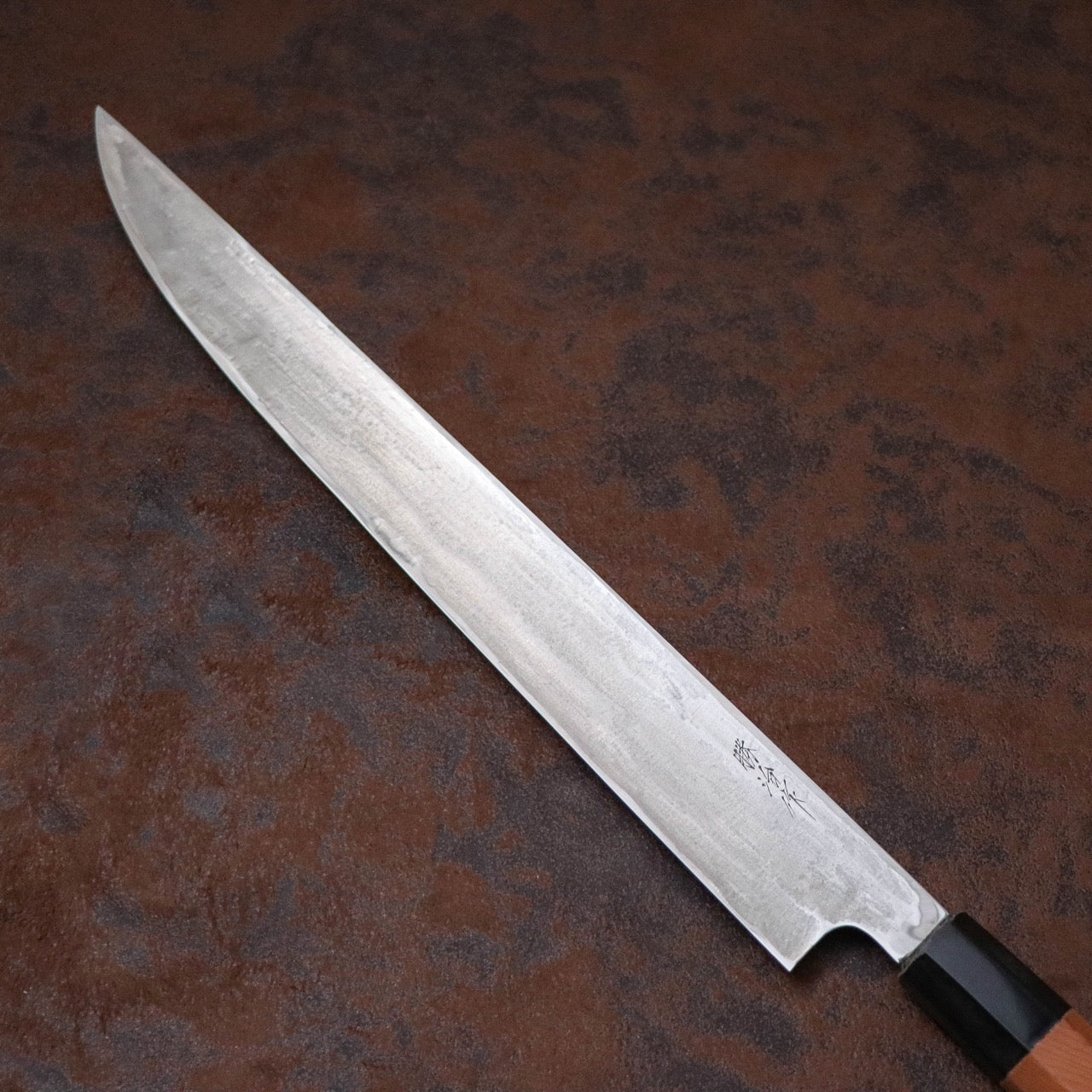 勝治作 SW特殊不鏽鋼本燒 太刀形柳刃（片刃筋引）