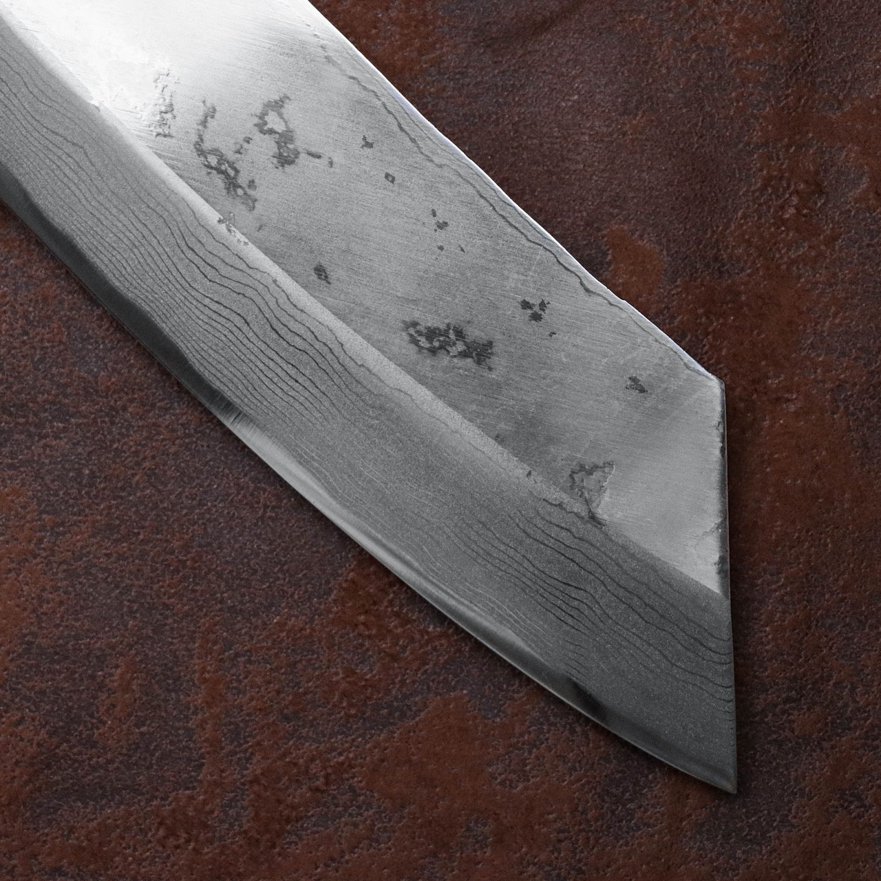 源右衛門作 白紙一號鋼 墨流 鋒之刀
