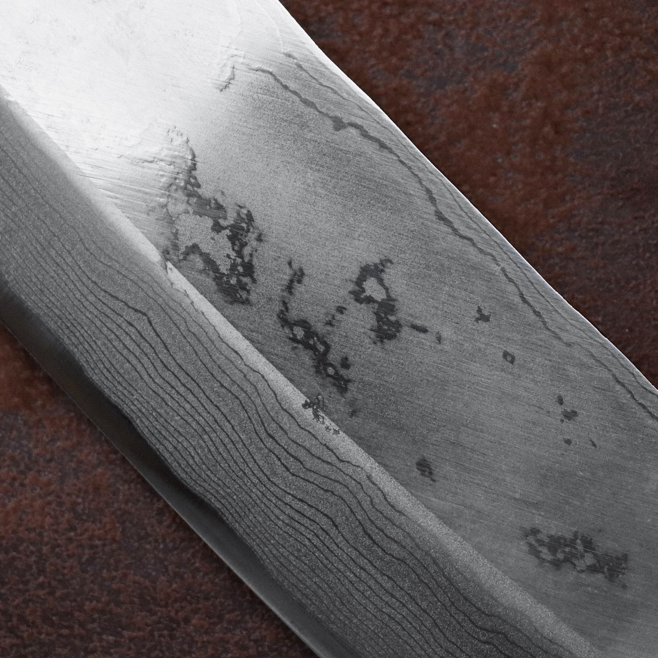 源右衛門作 白紙一號鋼 墨流 鋒之刀