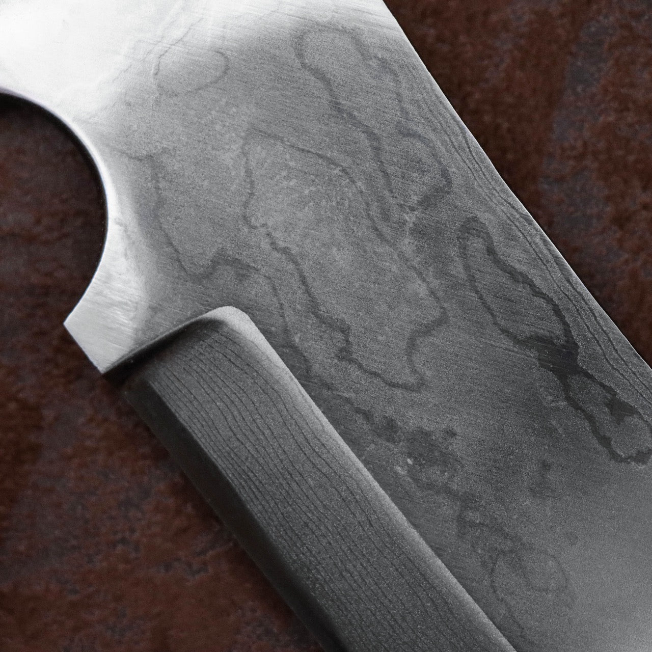 源右衛門作 白紙一號鋼 墨流 鋒之刀