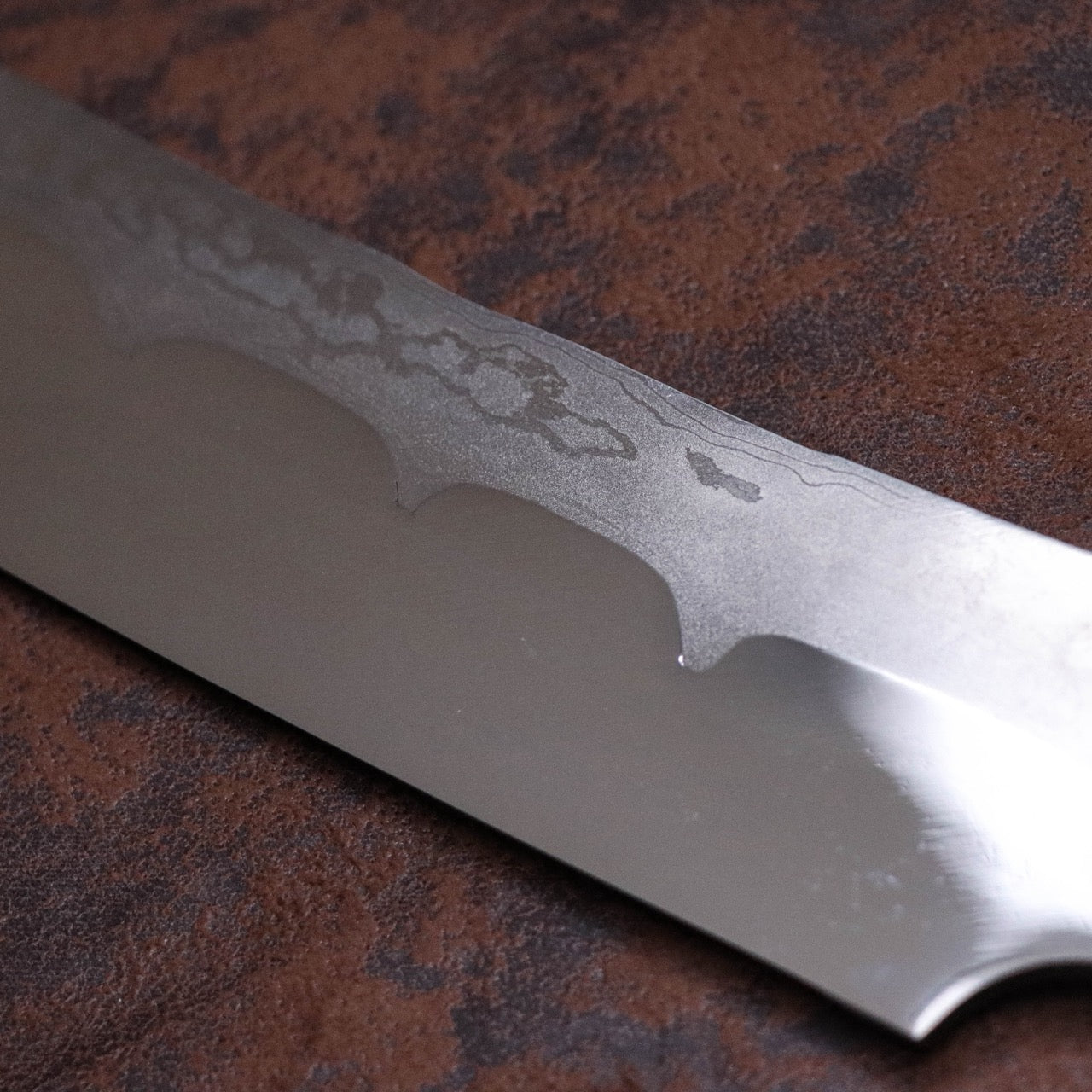 源右衛門作 白紙一號鋼 墨流 鋒之刀
