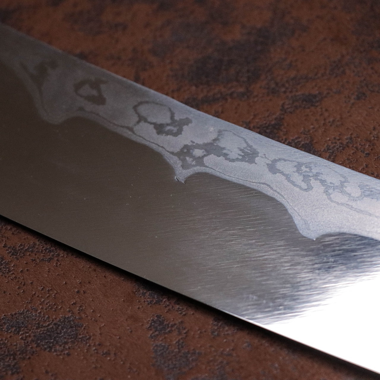 源右衛門作 白紙一號鋼 墨流 鋒之刀