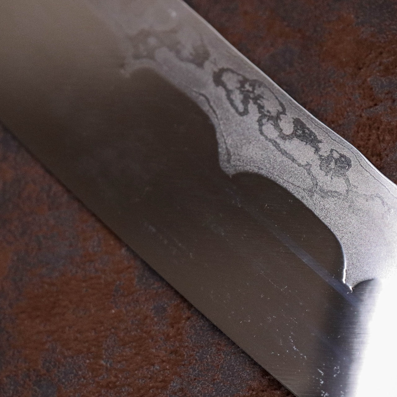 源右衛門作 白紙一號鋼 墨流 鋒之刀