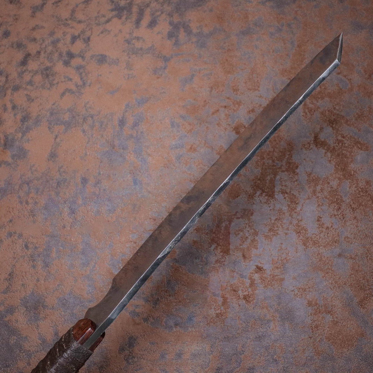 源右衛門作 白紙一號鋼 墨流 鋒之刀