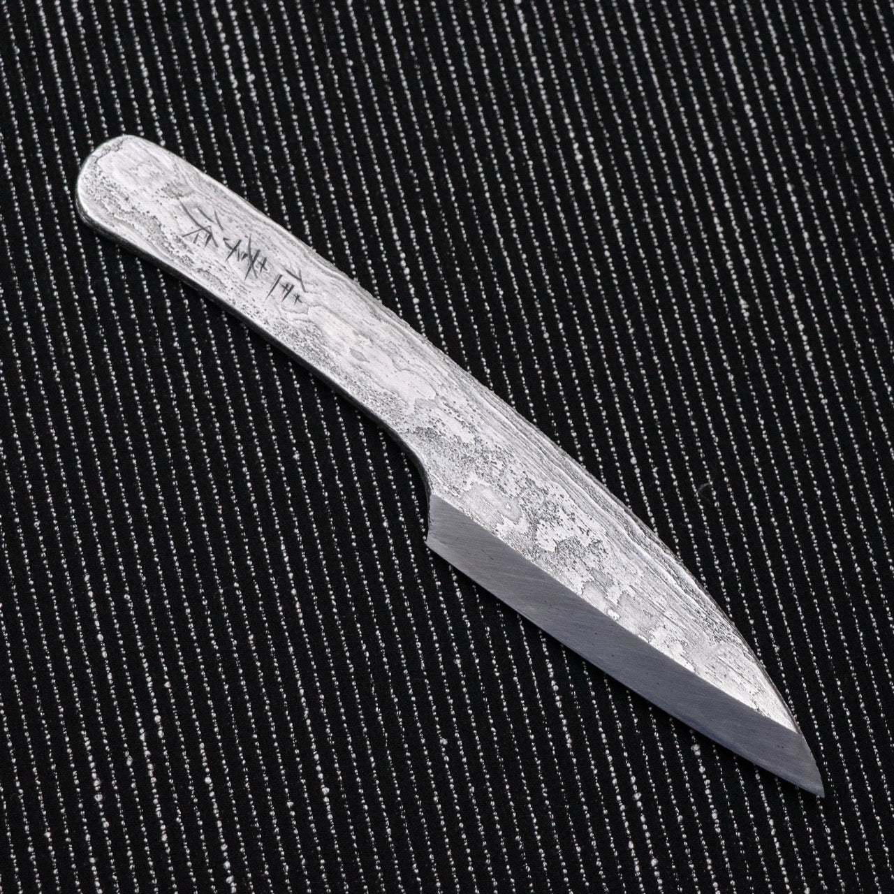 金高佳孝作 手工鍛煉古鐵白一鋼 共柄片刃小刀