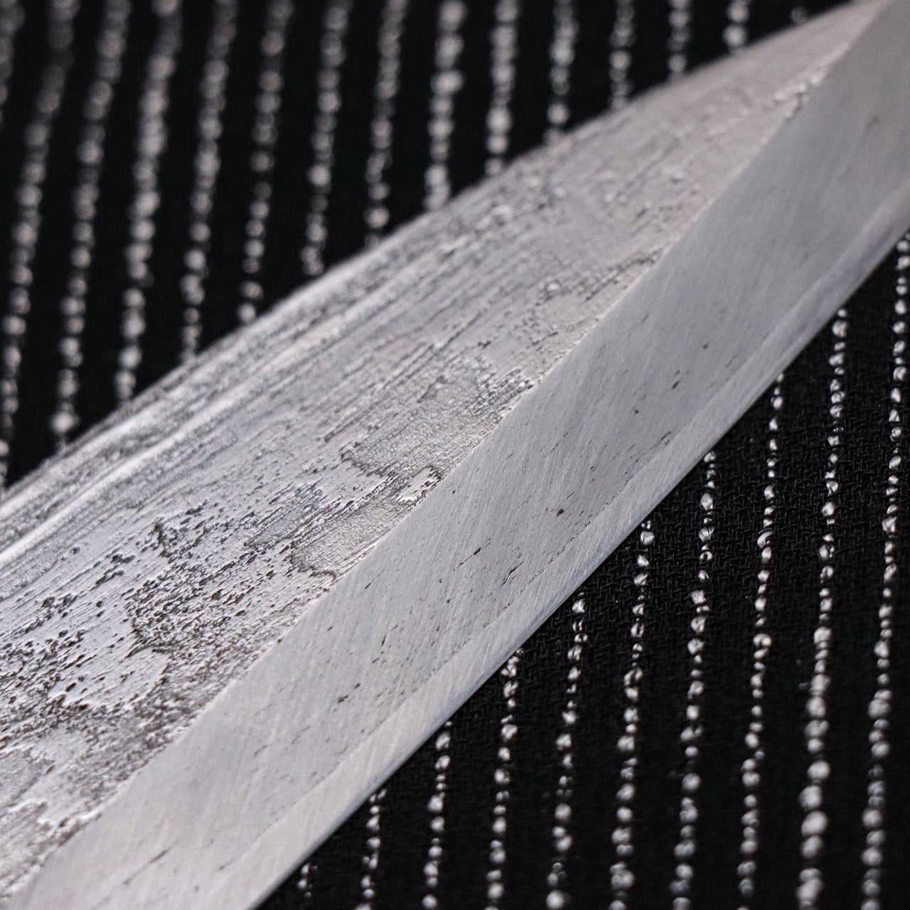 金高佳孝作 手工鍛煉古鐵白一鋼 共柄片刃小刀