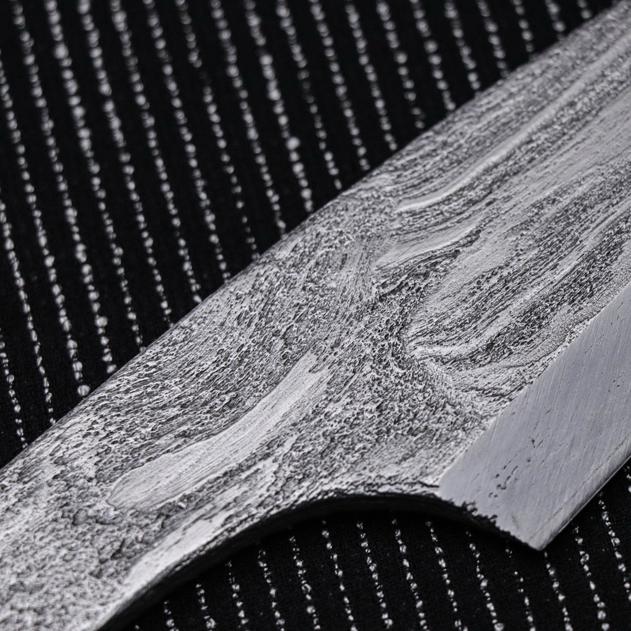 金高佳孝作 手工鍛煉古鐵白一鋼 片刃共柄小出刃