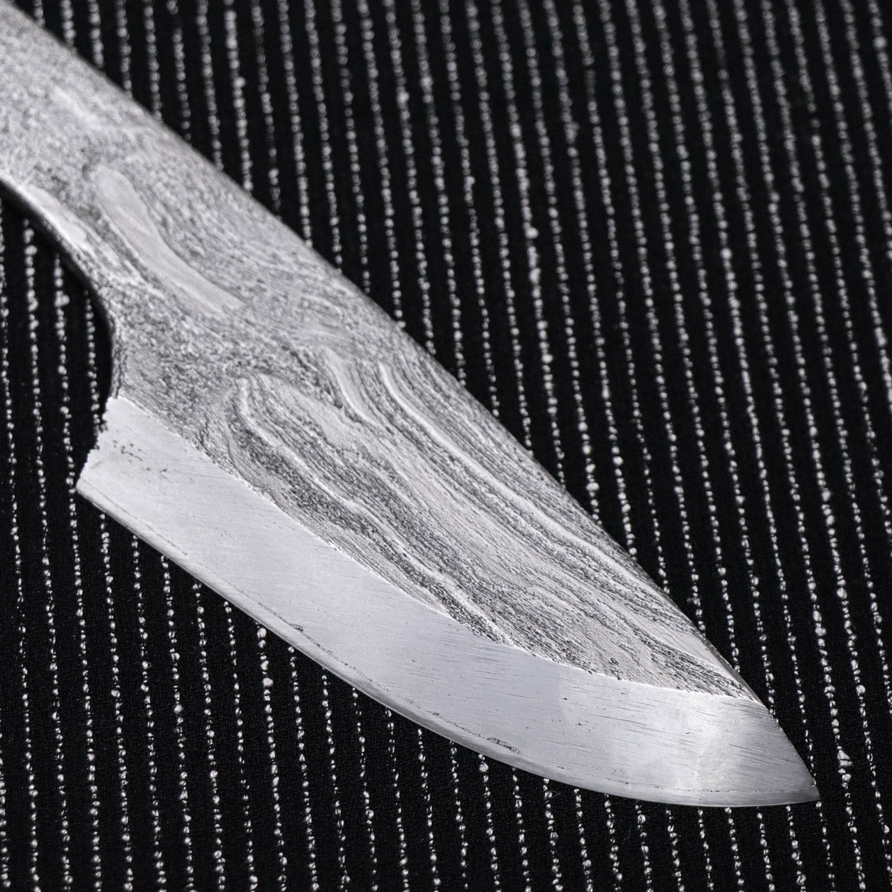 金高佳孝作 手工鍛煉古鐵白一鋼 片刃共柄小出刃