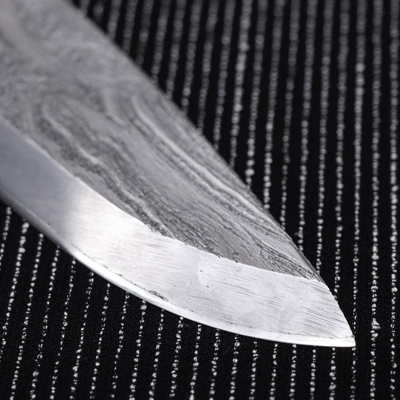 金高佳孝作 手工鍛煉古鐵白一鋼 片刃共柄小出刃