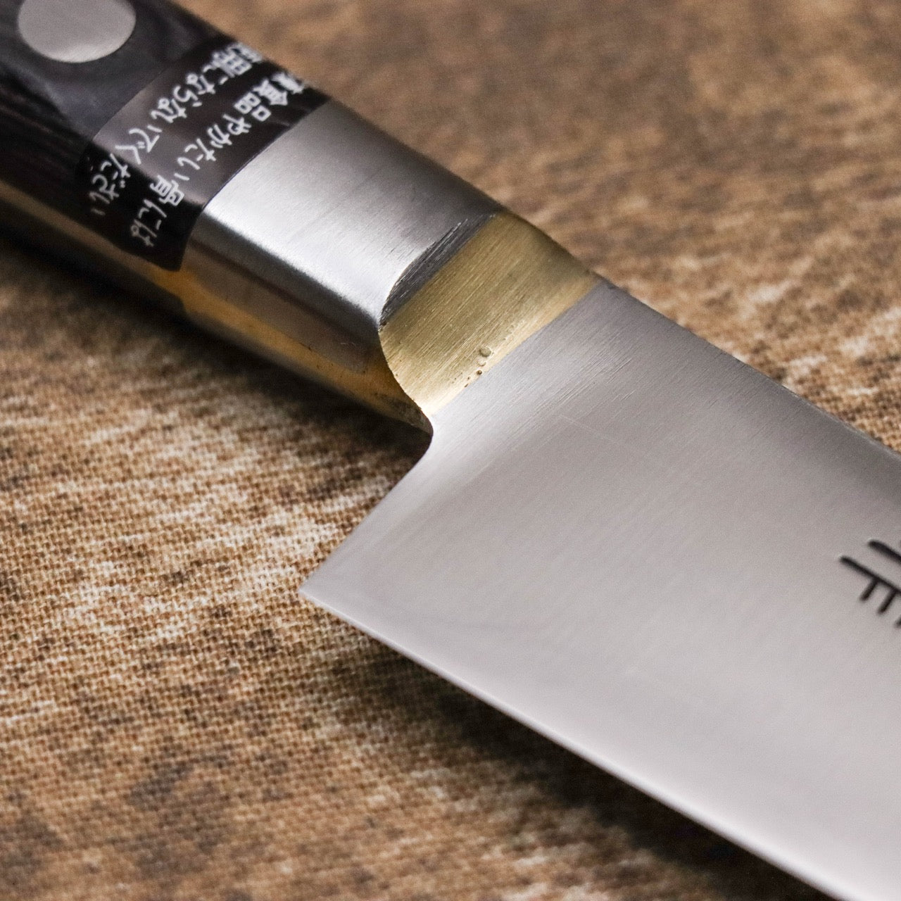 武藏國光月 無垢日本碳鋼本燒 黃銅焊鑲口金 洋筋引