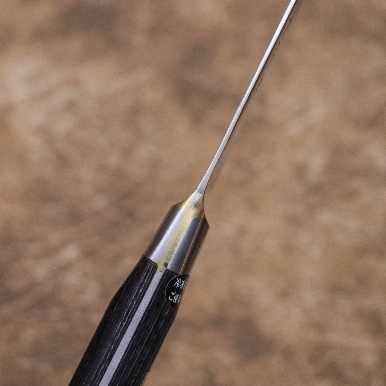 武藏國光月 無垢日本碳鋼本燒 黃銅焊鑲口金 洋筋引