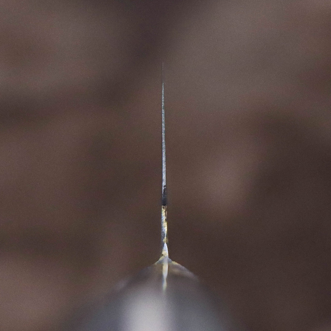 武藏國光月 無垢日本碳鋼本燒 黃銅焊鑲口金 洋三德刀