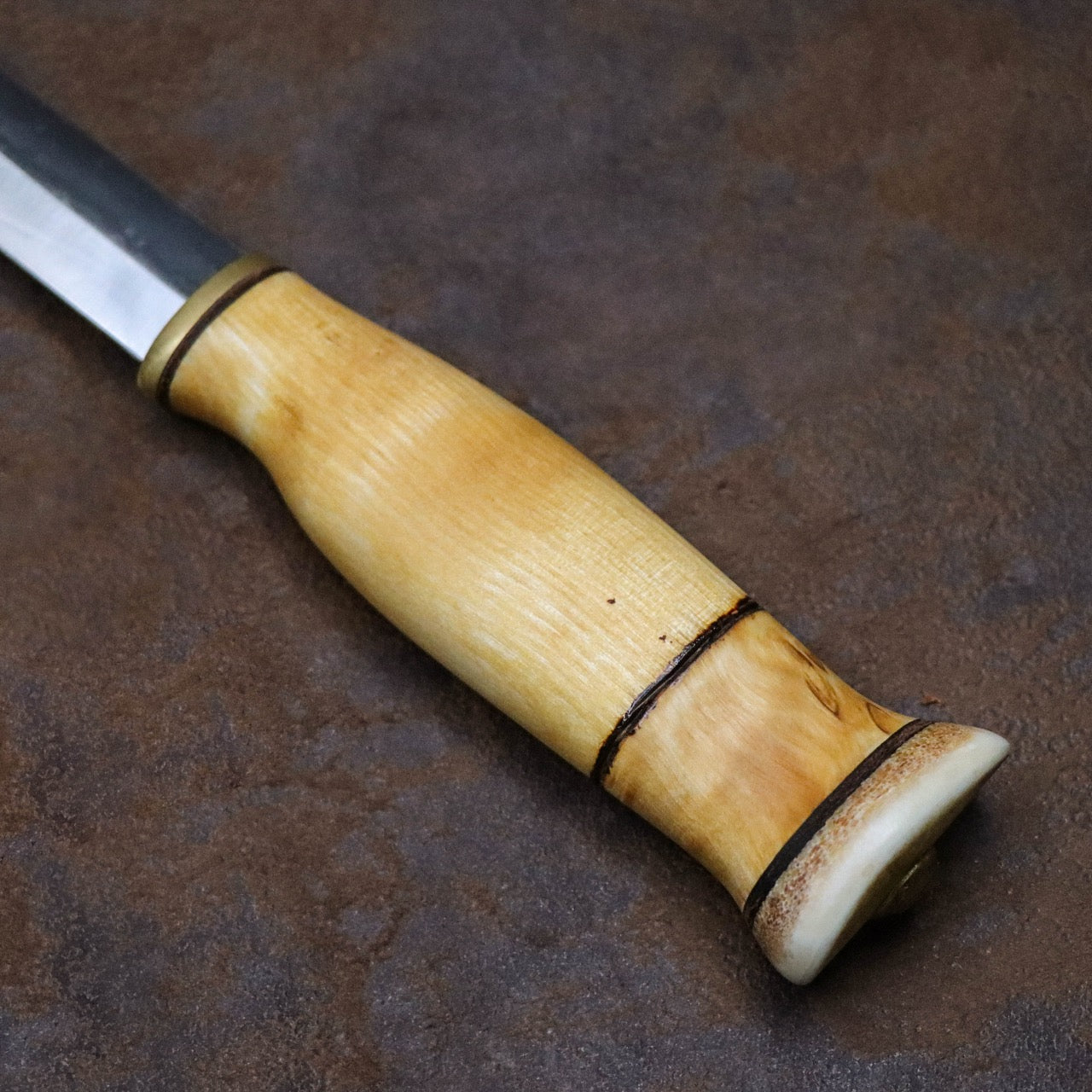 Wood Jewel 芬蘭小獵刀與馴鹿角打火石兩入套組