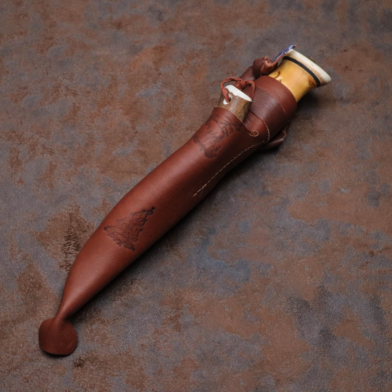 Wood Jewel 芬蘭小獵刀與馴鹿角打火石兩入套組